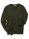 Review   / Cashmere Cable V Sweater