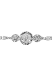 Ginger Snaps 1 Snap Metal Hearts Bracelet SN92-46 Interchangeable Jewelry Snap Accessory