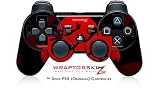 Sony PS3 Controller Skin - Oriental Dragon Red on Black