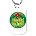2 Sided Dog Tag of Kiss Me I'm Irish (Green Shamrock, Celtic, Club, Gold, Irish, Ireland, Little, Charm, Cross, Four Leaf Clover, Jewelry, Necklace, Pendant, Ring, Tattoo, Diamond, Designs, Charm, Lucky, Luck)
