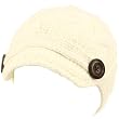 Hand made Cable Hand Knit Skull Beanie Winter Hat Ivory