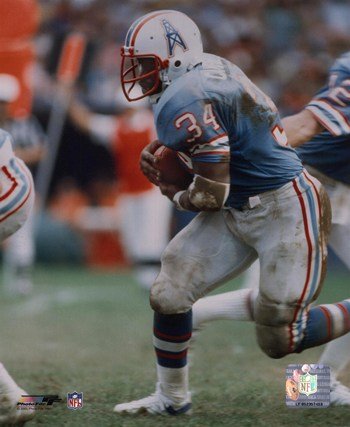 Earl Campbell - Running with ball - Licensed Photo by PhotoFile (8x10)