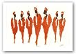 Deltas (Sisterhood) by Ted Ellis 12"x18" Art Print Poster African-American