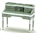 Seafoam Green Writing Table Miniature Dollhouse Furniture 1 Scale