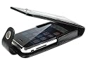 Schwarz leder Ledertasche Gehäuse Hülle Case für Apple iPhone 4GB 8GB