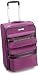 Anne Klein Luggage Downtown 21 Inch Wheeled Carry On Suitcase with Snake Embossed Trim, Purple, One Size