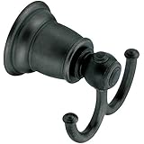 Moen YB5403WR Kingsley Double Robe Hook, Wrought Iron