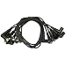 Set of 6 Three Feet Cables ~ Male XLR Right Angle to Female XLR Right Angle