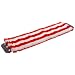 Unger MD40R 16" SmartColor Medium Duty Red and White Microfiber Micro Mop with 7mm Pile