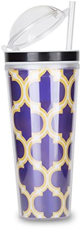 Thirzt 2 Go AC3015SS Double-Walled Insulated Sanck and Drink Tumblers, White
