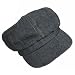 OVERSIZE DARK BLUE DENIM CLASSIC NEWSBOY CABBIE CAP HAT