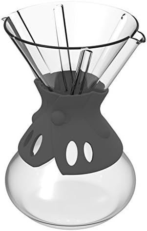 Brewista Smart Brew Pour Over Coffee Maker 3 Cup, 5 Cup, and 8 Cup Sizes - Silicone Grip Handle - Dishwasher Safe (5 CUP)