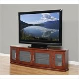 Newport 62 Corner TV Stand in Walnut