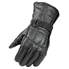 Raider Black Large Leather Motorcycle Riding Gloves
