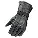 Raider Black Large Leather Motorcycle Riding Gloves