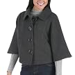 4-Button Cape - Charcoal