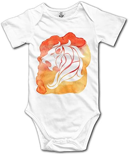 Leo Zodiac Sign Watercolor Infant Baby Onesie Bodysuits Unisex Onesies