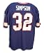 O.J. Simpson Buffalo Bills Autographed Blue Throwback jersey