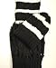All In One Winter 2 Pc Woven Scarf And Hat Set For Women, Black Image #4