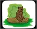 Mouse Pad with baby, bear, animal, brown, mammal