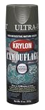 Krylon K04293000 Camouflage With Fusion For Plastic Paint Technology Aerosol Spray Paint, 11-Ounce, Camouflage Olive