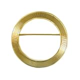 14K Gold Vintage Circle Pin