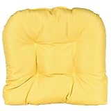 (set Of 2) Outdoor Seat Cushions 21" X 18" Solar Buttercup