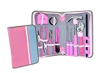 11pc General Tool Set Ladies Pink (Portable Zippered Case)