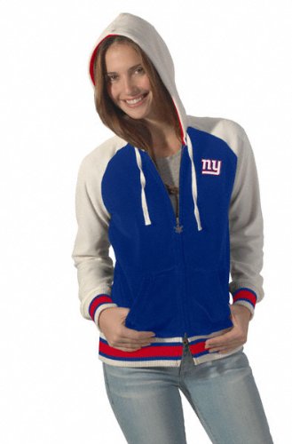 New York Giants Women's Velour Cheer Hoodie from Touch by Alyssa Milano