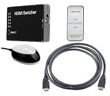 5 Port full 1080p HDMI switch With REMOTE For: Blu Ray, PS3, Xbox + 5 HDMI CABLES!! 5 Port full 1080p HDMI switch With REMOTE For: Blu-Ray, PS3, Xbox + 5 HDMI CABLES!!