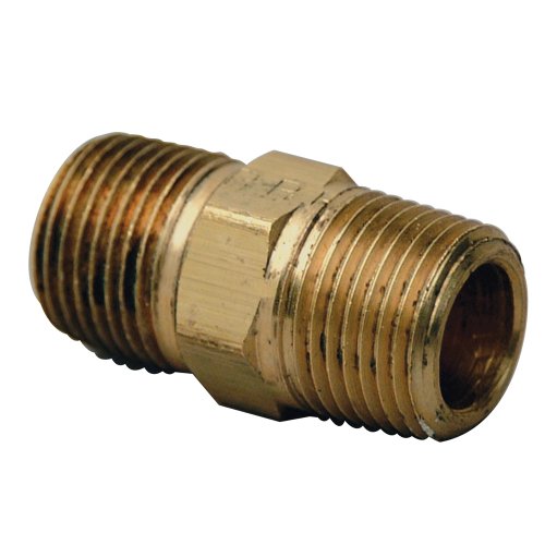Brass Craft PHN-4 1/4 by 1/4 Brass Craft PHN-4 Hex Nipple, Rough Brass
