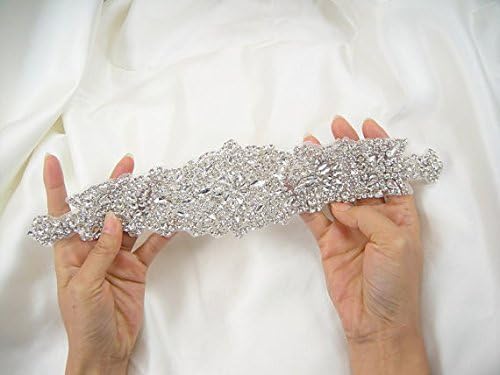 Applique Embellishment for Wedding Sash Best Bridal Headband Applique Crystal Applique for Wedding Dress DIY Bridal Belt