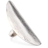 handmade rings Bing Bang Lure Oval Silver Ring