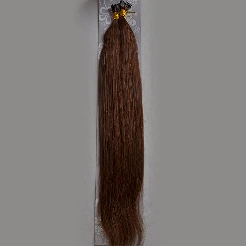 New Aaa+ 18"-32" Remy Straight Stick I-tip Human Hair Extensions 100grams 100s 24 Colors Available (20" 100g, #6 Medium Brown)
