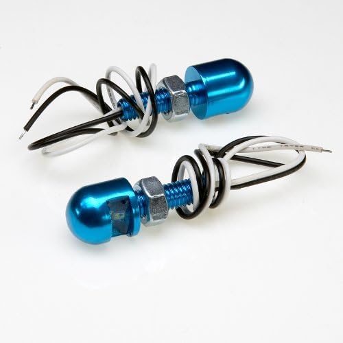 Dome LED License Plate Lights - Blue