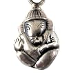 Ganesha Pendant with Chain Sterling Silver Jewelry 0.75 Inches