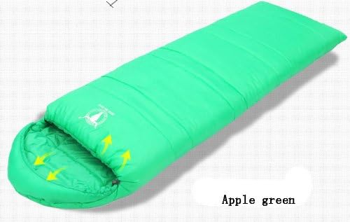 Eastraveling Candy-colored Outdoor Seasons Wonderful Lunch Break to Splice Thick Outdoor Camping Adult Sleeping Bags (Apple green)