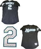 Hanley Ramirez Autographed/Hand Signed 2009 Game Used Florida Marlins Black Away Jersey
