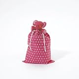 SHOE BAG ULTRATEX 40CMH X 33CM - PINK WITH WHITE DOTS