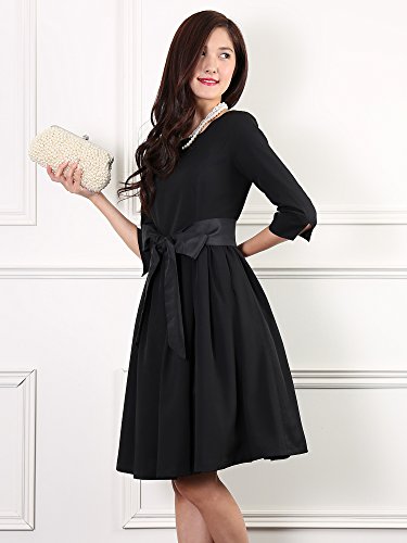 ワンピース・チュニック オードリードレス 美しい Aラインを実現 クラシックスタイルのパーティードレス お呼ばれ 結婚式 披露宴 謝恩会 卒業式 演奏会 発表会 に最適 ポリエステル100％ 日本国内デザイン アールズガウン FD-270002