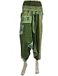 New Hunter Green Womens Capri Bohemian Baggy Yoga Hippy Genie Aladdin Harem Pants 38"