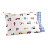 Olive Kids Trains, Planes, & Trucks Standard Pillow Case