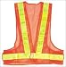 Illuminated LED Reflective Road Construction Safety Vest Orange