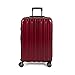 DELSEY PARIS Titanium Hardside Expandable Luggage with Spinner Wheels Checked Luggage, Black Cherry Red, Checked-Medium 25 Inch