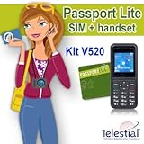 Telestial Kit V520 Dual-band Handset and Passport Lite Dual-IMSI SIM