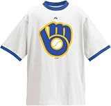 Milwaukee Brewers 1970-1993 Cooperstown Logo Ringer T-Shirt