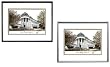 American University Undergrad Framed Collegiate Campus Lithograph