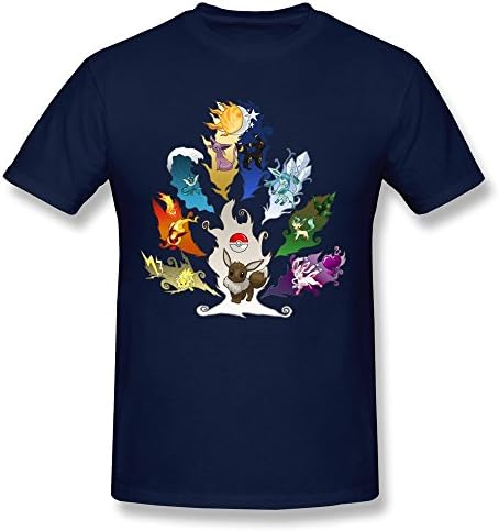 Geek Eeveelution Tree Ver. 2T-Shirt Man's T ShirtS Short Sleeve