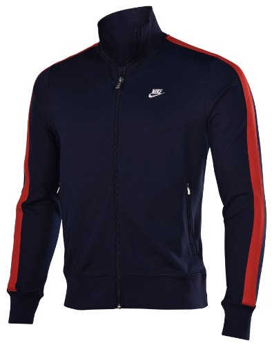 Nike Men's N98 Golf Cover-Up Jacket, Navy/Gym Red, Medium