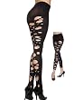 ripped spandex opaque leggings (2 ways to wear)